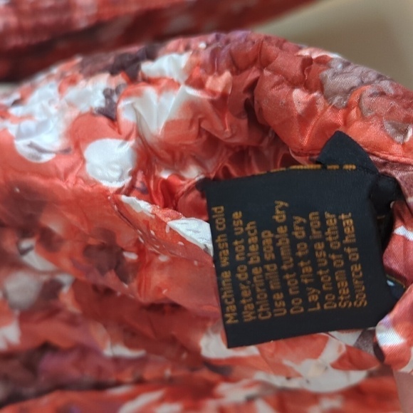 UBU Crinkle Reversible Zip Up Jacket Vintage Y2K Brown  Floral  Small - Picture 11 of 15